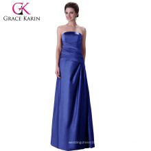 Grace Karin Sexy Strapless Mature Ladies Formal Royal Blue and Red Full Length Evening Dress CL3138-1